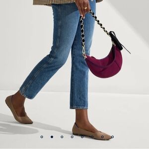 Rothy's Mini Bag in Burgundy and Black